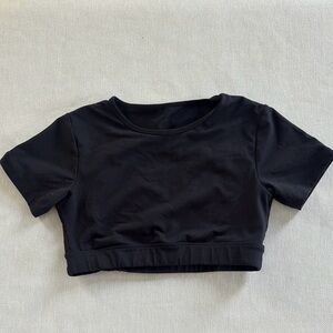 NVGTN Open Back Black Workout Top